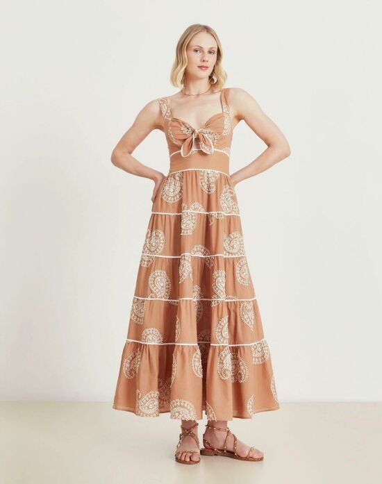 Imagem de Vestido Longo Camily Marrom Amissima